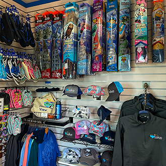 A inside view of the reatial shop